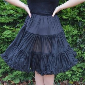 Malco Modes Black Jennifer 582 Petticoat